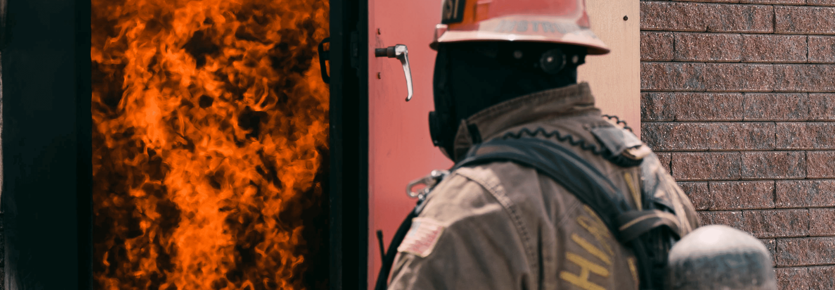 A Chino Valley Firefighter Prepares to Enter the Burn Tower